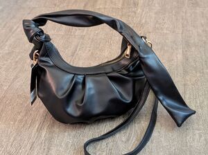 Be Cool Black Puffy Purse NWT